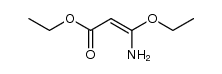 ethyl (2E)-3-amino-3-ethoxyacrylate结构式