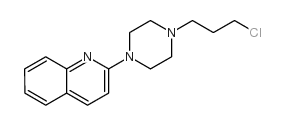 2-(4-(3-chloropropyl)piperazinyl)quinoline structure