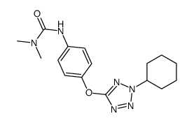 3-[4-(2-cyclohexyltetrazol-5-yl)oxyphenyl]-1,1-dimethylurea结构式