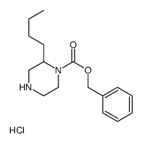 Benzyl 2-butylpiperazine-1-carboxylate hydrochloride Structure