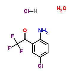 1-(2-Amino-5-chlorophenyl)-2,2,2-trifluoroethanone hydrochloride hydrate Structure