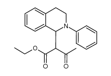 ethyl 3-oxo-2-(2-phenyl-1,2,3,4-tetrahydroisoquinolin-1-yl)butanoate Structure