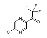 2-Chloro-5-[(trifluoromethyl)sulfinyl]pyrazine结构式