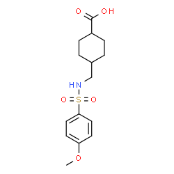 trans-4-({[(4-Methoxyphenyl)sulfonyl]amino}-methyl)cyclohexanecarboxylic acid picture