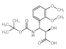 (2R,3R)-3-((TERT-BUTOXYCARBONYL)AMINO)-3-(2,3-DIMETHOXYPHENYL)-2-HYDROXYPROPANOIC ACID结构式