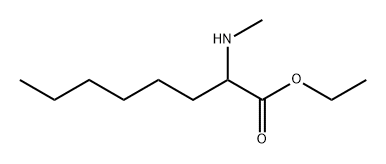 Octanoic acid, 2-(methylamino)-, ethyl ester结构式