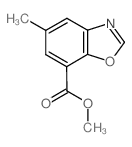 Methyl 5-methyl-1,3-benzoxazole-7-carboxylate结构式