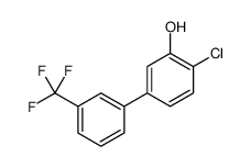 2-chloro-5-[3-(trifluoromethyl)phenyl]phenol结构式