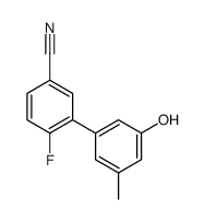 4-fluoro-3-(3-hydroxy-5-methylphenyl)benzonitrile Structure