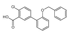 2-chloro-5-(2-phenylmethoxyphenyl)benzoic acid Structure