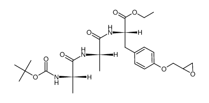 N-(tert-butoxycarbonyl)alanyl-alanyl-O'-(2,3-epoxypropyl)tyrosine ethyl ester picture