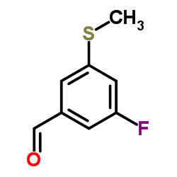 3-Fluoro-5-(methylthio)benzaldehyde结构式