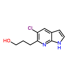 3-(5-Chloro-1H-pyrrolo[2,3-b]pyridin-6-yl)-1-propanol picture