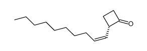 (S,Z)-2-(dec-1-en-1-yl)cyclobutan-1-one Structure