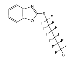 2-((6-chloro-1,1,2,2,3,3,4,4,5,5,6,6-dodecafluorohexyl)thio)benzo[d]oxazole Structure