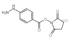 succinimidyl 4-hydrazinobenzoate structure