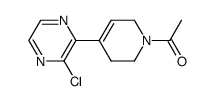 1-(4-(3-chloropyrazin-2-yl)-5,6-dihydropyridin-1(2H)-yl)ethanone结构式