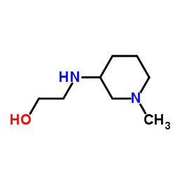 2-[(1-Methyl-3-piperidinyl)amino]ethanol Structure