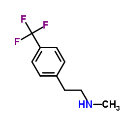 N-Methyl-2-[4-(trifluoromethyl)phenyl]ethanamine结构式