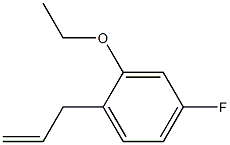 2-ethoxy-4-fluoro-1-prop-2-enylbenzene结构式