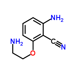 2-Amino-6-(2-aminoethoxy)benzonitrile Structure