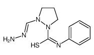 2-methanehydrazonoyl-N-phenylpyrazolidine-1-carbothioamide结构式