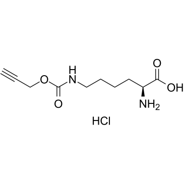 N-ε-propargyloxycarbonyl-L-lysine hydrochloride structure