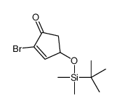 2-bromo-4-[tert-butyl(dimethyl)silyl]oxycyclopent-2-en-1-one Structure