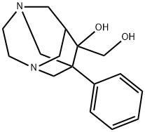 9-Hydroxymethyl-1-phenyl-3,6-diazahomoadamantan-9-ol Structure