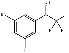 1-(3-溴-5-氟苯基)-2,2,2-三氟乙烷-1-醇结构式