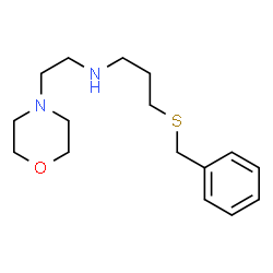 3-(苄硫基)-N-(2-吗啉代乙基)丙-1-胺结构式