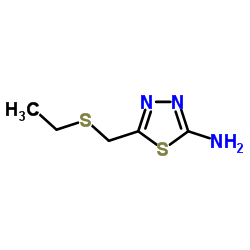 5-[(Ethylsulfanyl)methyl]-1,3,4-thiadiazol-2-amine结构式