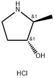 rac-(2R,3S)-2-methylpyrrolidin-3-ol hydrochloride Structure