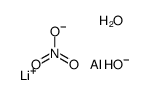 lithium,aluminum,hydroxide,nitrate,hydrate Structure