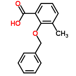 2-(Benzyloxy)-3-methylbenzoic acid结构式