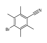 4-bromo-2,3,5,6-tetramethylbenzonitrile结构式