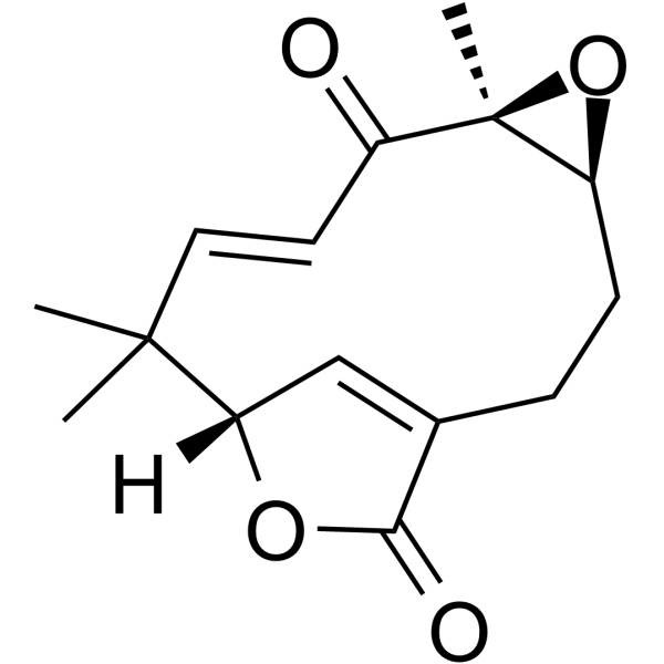 6&beta;,7&beta;-Epoxyasteriscunolide A结构式