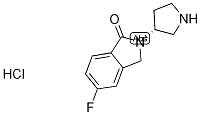 (R)-5-Fluoro-2-(pyrrolidin-3-yl)isoindolin-1-one hydrochloride结构式