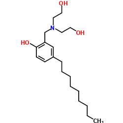 alpha-[bis(2-hydroxyethyl)amino]-4-nonyl-o-cresol结构式