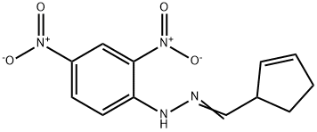 2-Cyclopentene-1-carbaldehyde (2,4-dinitrophenyl)hydrazone structure