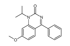 7-methoxy-4-phenyl-1-propan-2-ylquinazolin-2-one结构式