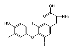 (2S)-2-amino-3-[4-(4-hydroxy-3-methylphenoxy)-3,5-diiodophenyl]propanoic acid Structure