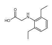 2-(2,6-diethyl)anilinoethanoic acid结构式