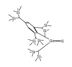 [2,4,6-tris[bis(trimethylsilyl)methyl]phenyl][bis(trimethylsilyl)methyl]germanethione结构式