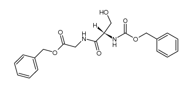 N-(Benzyloxycarbonyl)-L-seryl-glycine benzyl ester Structure