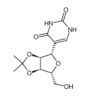 5-(2,3-O-isopropylidene-β-D-ribofuranosyl)uracil Structure