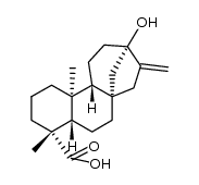 (5β,8α,9β,10α,13α)-13-hydroxykaur-16-en-18-oic acid Structure