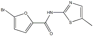 5-bromo-N-(5-methylthiazol-2-yl)furan-2-carboxamide Structure