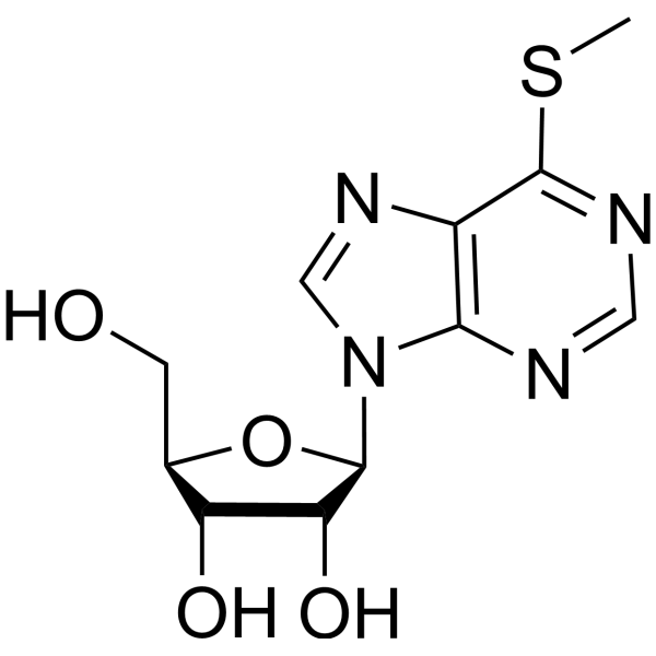 Inosine,6-S-methyl-6-thio- structure