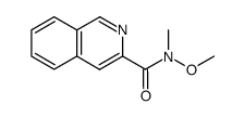 N-methyl-N-methoxyisoquinoline-3-carboxyamide结构式